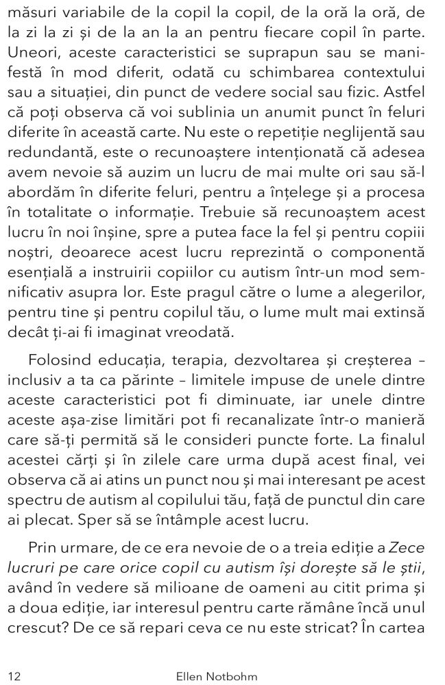 Zece lucruri pe care orice copil cu autism isi doreste sa le stie de Ellen Notbohm [8]