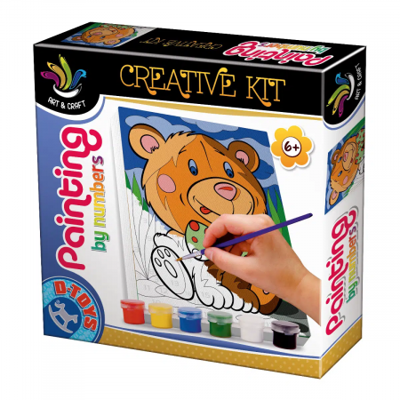 Creativitate - Set de pictură după numere Urs