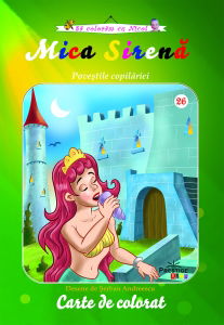 mica sirena carte de colorat