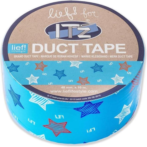 Adezivi si benzi adezive - Banda adeziva Itz Duct Tape, 10 m x 4.8 cm, Sweet Blue Star Lief