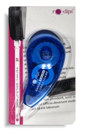 Instrumente de scris - Banda corectoare 5mm x 8m - RO-CLIPS