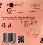 Bloc Notes Adeziv 75x75 mm - Culori Neon - Ro-Clips [1]