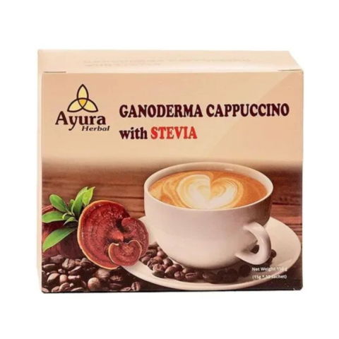 Cafea - Cafea Ayura cu Gandoerma si Stevie, 10 plicuri