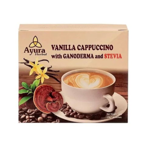 Cafea - Cafea Ayura cu gandoerma, stevie si vanilie,  10 plicuri