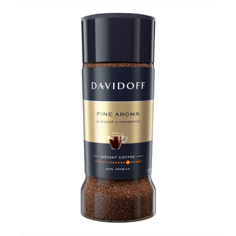 Ceai si Cafea - Cafea instant Davidoff Fine Aroma Elegant & Fragrant, intensitate 7, 100 g