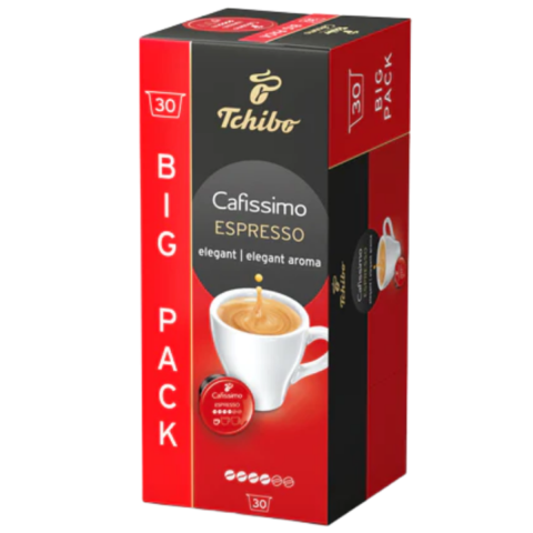 Ceai si Cafea - Cafea Tchibo Cafissimo Espresso Elegant Aroma, cutie 30 capsule, 210 g