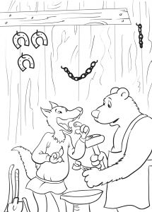 Capra cu trei iezi. Carte de colorat [1]