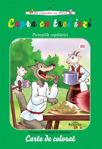 Sa coloram cu Nicol - Capra cu trei iezi. Carte de colorat