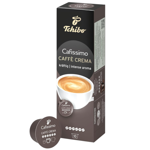 Cafea - Capsule Tchibo Cafissimo Caffe Crema Kraftig, 10 capsule x 7,5 g
