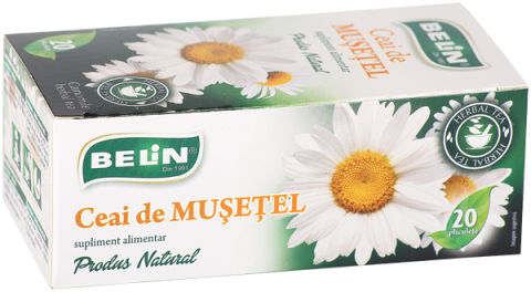 Ceai - Ceai de musetel Belin, 20 plicuri, 36gr