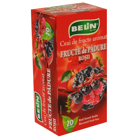 Ceai fructe de padure rosii Belin, 20 plicuri, 40 gr [1]