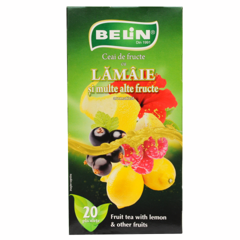Ceai - Ceai lamaie si multe alte fructe Belin, 20 plicuri