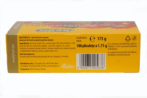Ceai multifructe Belin, 100 plicuri, 175 gr [1]