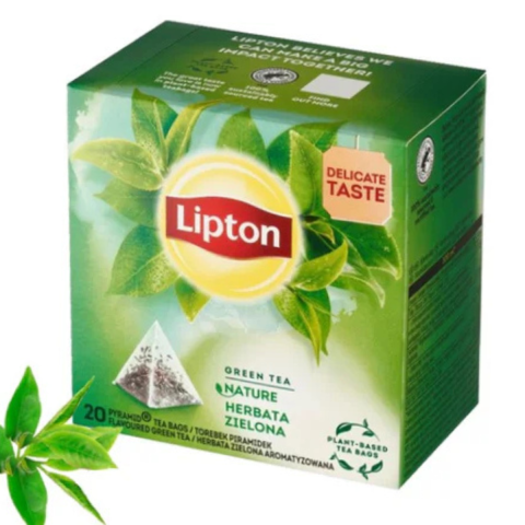 Ceai si Cafea - Ceai Verde Lipton Nature, 20 plicuri/cutie, 28 g