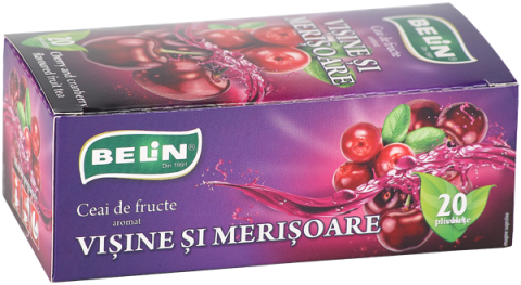 Ceai - Ceai visine si merisoare Belin, 20 plicuri