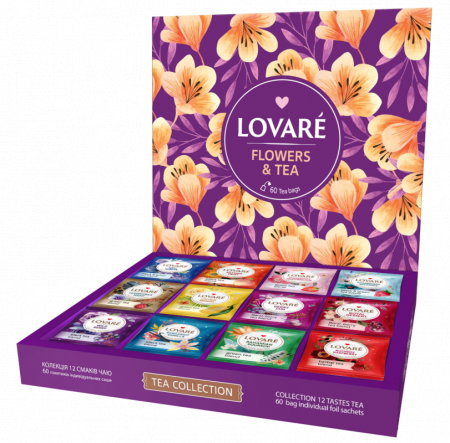 Set «Flowers & Tea» (ceai in asortiment 60 pliculete, 12 feluri a cate 5 pliculete fiecare) Lovare [1]