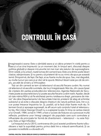 Control: Mkultra, teoria darelor chimice si conspiratia de suprimare a maselor  de Nick Redfern [5]