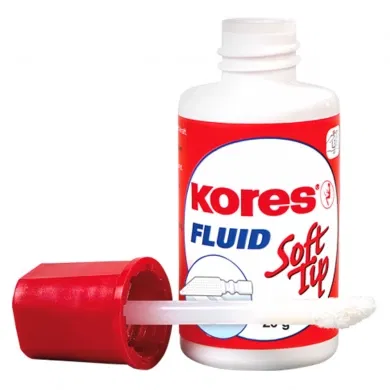 Instrumente de scris - Corector Fluid cu burete - KORES