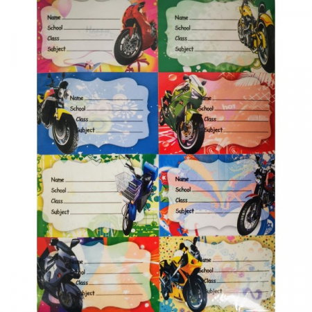 Coperti, Mape, Etichete - Etichete Scolare Pisica 8/coala, 10 Coli E264