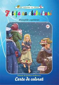 Sa coloram cu Nicol - Fetita cu chibrituri - carte de colorat