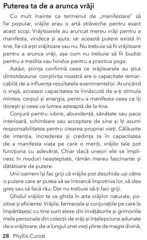 Ghidul vrajilor. Pentru manifestarea schimbarii, a bunastarii si a minunilor de Phyllis Curott [11]