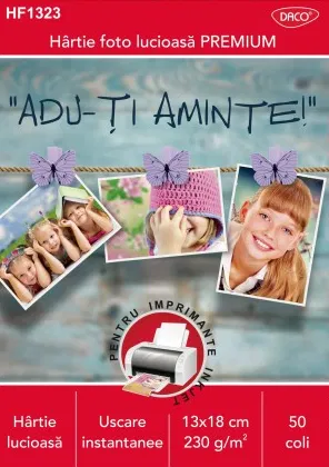 Hartie si Accesorii - Hartie foto 13x18 cm 230 g/mp 50 coli - DACO