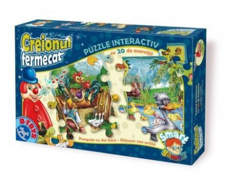 Joc Creionul Fermecat. Puzzle Interactiv. 2x35 Piese. #64677 HP 01