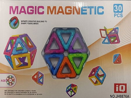Joc de Constructie Magnetic 30 Piese - Ileana Prodexim [0]