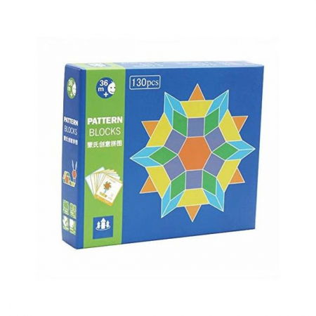 Joc Tangram cu 130 piese din lemn - Ileana Prodexim [0]