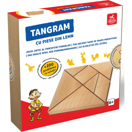 Joc Tangram cu 7 piese de lemn - DEICO GAMES [1]