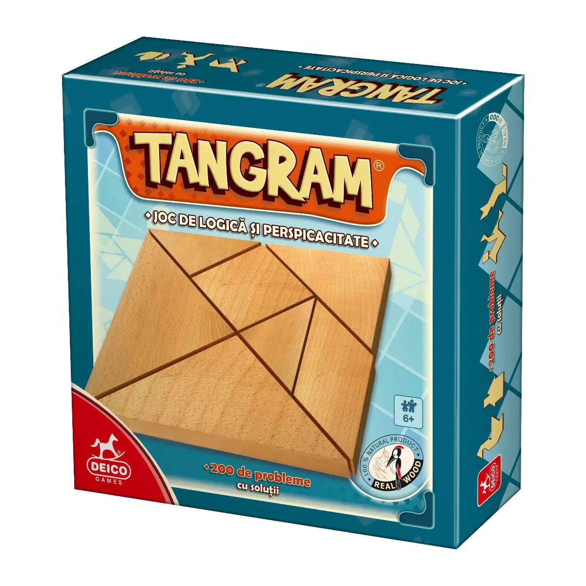 Joc Tangram cu 7 piese de lemn - DEICO GAMES [0]