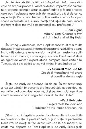 Limbajul vanzarilor de Andy Eilers si Tom Hopkins [1]