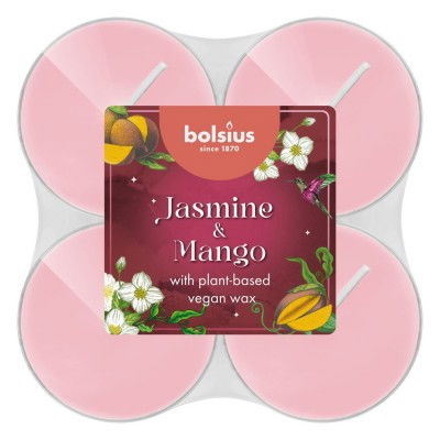 Lumanari parfumate Bolsius, Iasomie si Mango, 8 bucati