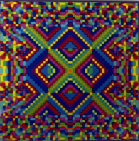 Cadouri - Mandala "vindecare, armonie, evolutie" pe suport ceramic - LILA