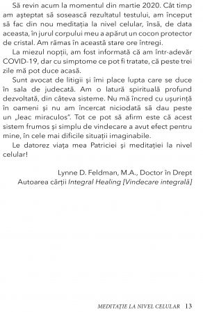 Meditatie la nivel Celular de Dr. Barry Grundland, Patricia Kay, M.A., CCH, CSD [7]