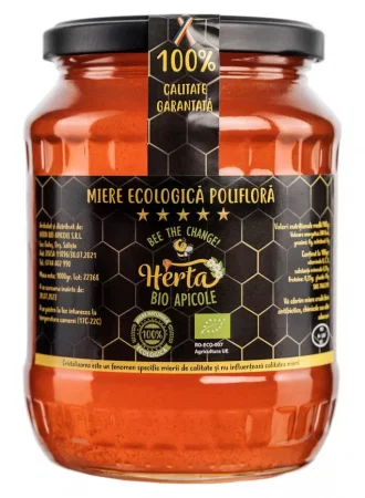 Miere BIO - Miere Ecologica / BIO Poliflora - 1000g - Herta Bio Apicole