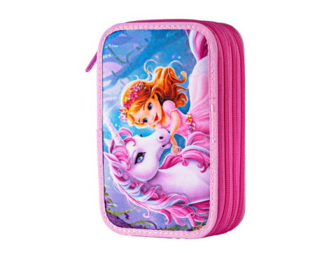 Penare - Penar 3 fermoare echipat Unicorn si Printesa