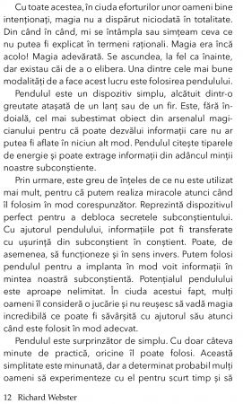 Pendulul magic pe intelesul tuturor de Richard Webster [4]