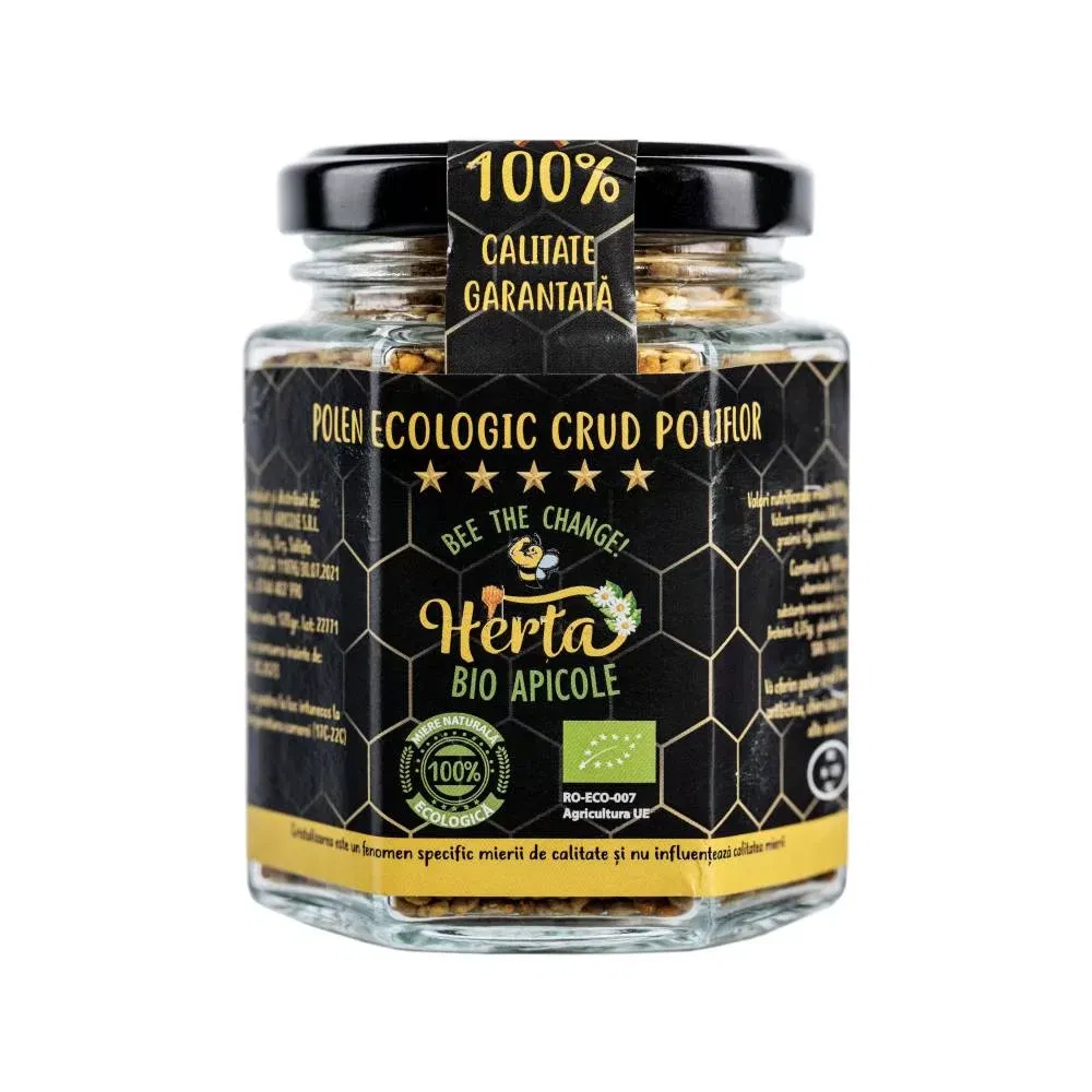 Miere BIO - Polen Ecologic Crud Poliflor – 120g