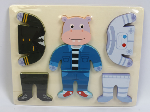 Puzzle 3D educativ incastru Montessori, modele diferite, 3 ani+ - Ileana  Prodexim [1]