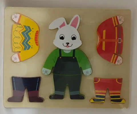 Puzzle 3D educativ incastru Montessori, modele diferite, 3 ani+ - Ileana  Prodexim [3]