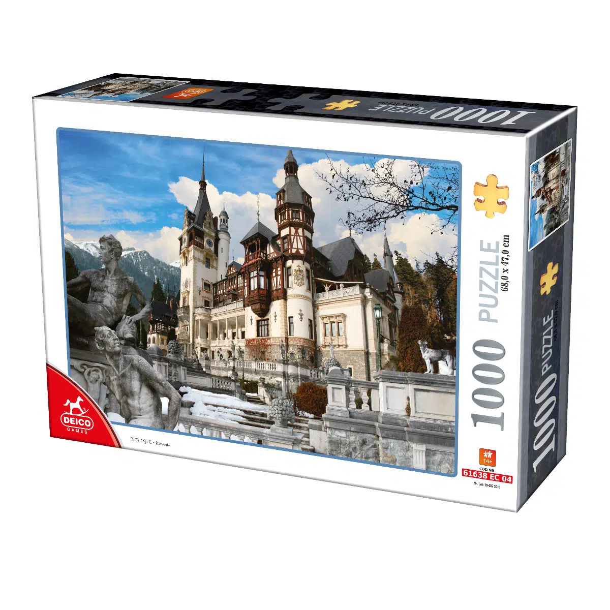 Puzzle 3D Lemn - Puzzle Castelul Peles 1000 Piese D-TOYS