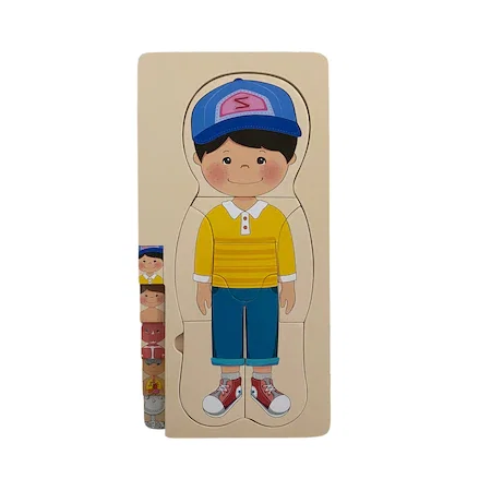 Creativitate - Puzzle Stratificat Corpul Uman – Baiat - Ileana Prodexim