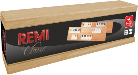 Jocuri de Societate - Remi clasic in cutie de lemn - DEICO GAMES