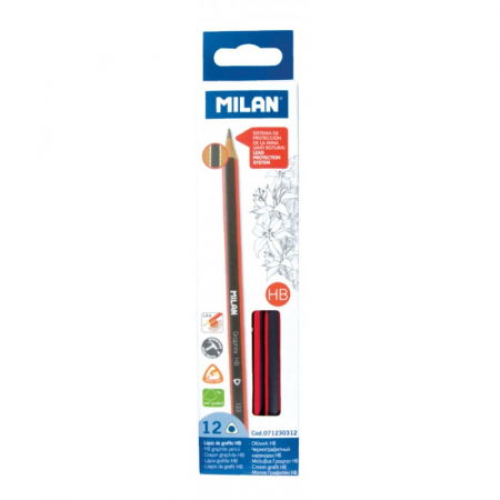 Set Creioane Grafit HB (12 buc) - MILAN