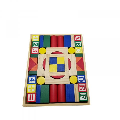 Set cuburi constructie, Lemn, 23x26x3 cm [1]