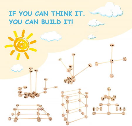 Set de construit din lemn