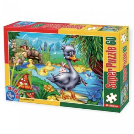 Creativitate - Super Puzzle Ratusca cea Urata 60 Piese D-TOYS