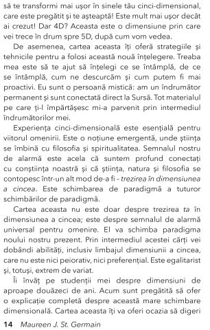 Trezirea in 5D. Ghid practic pentru transformarea multidimensionala de Maureen J. St. Germain [4]