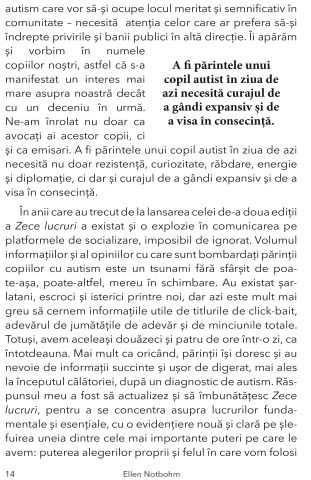 Zece lucruri pe care orice copil cu autism isi doreste sa le stie de Ellen Notbohm [9]